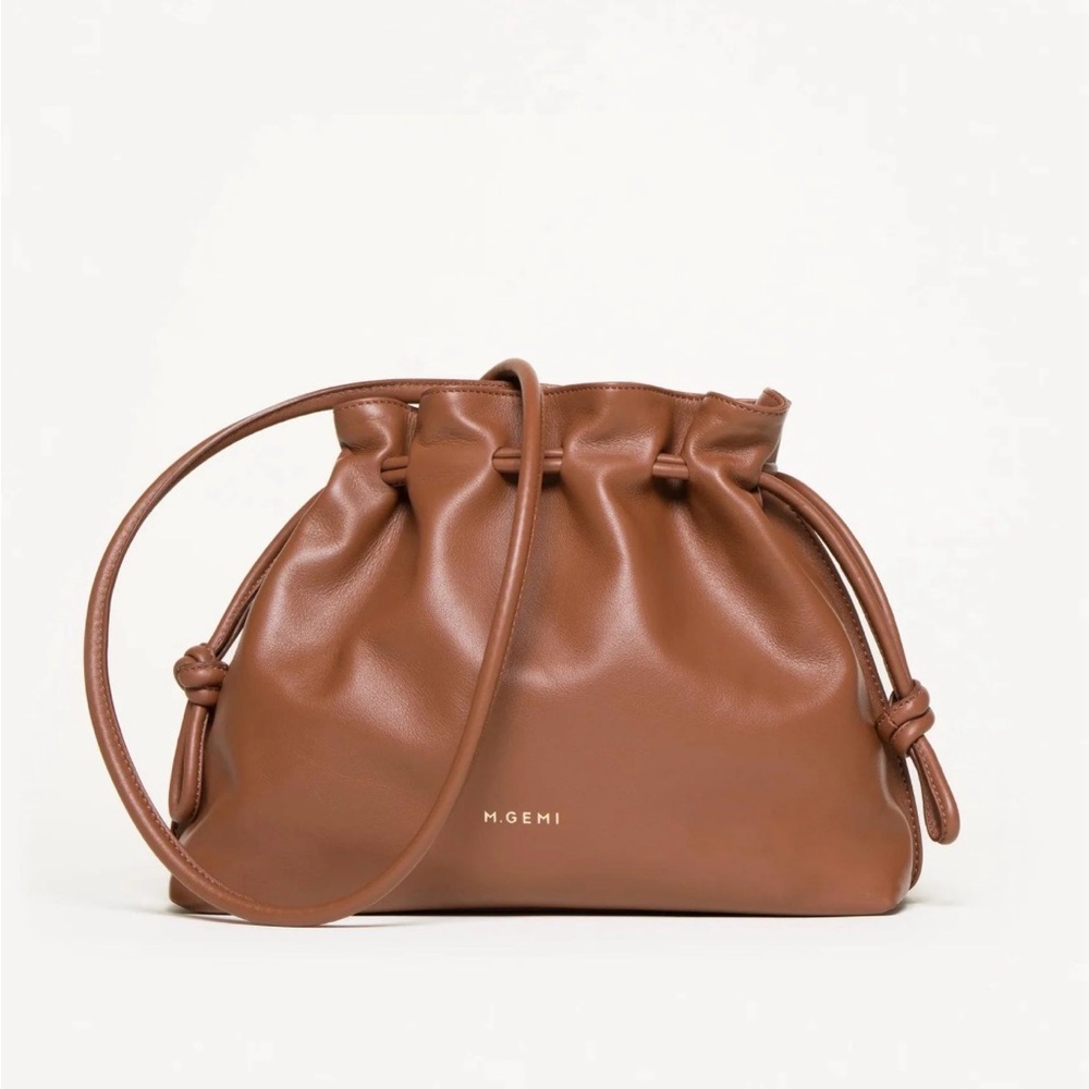 M. Gemi Sarita Brown Leather Crossbody Bag